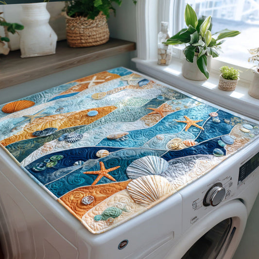 Coastal Calm Quilted Washer and Dryer Cover NCU0PTT1073