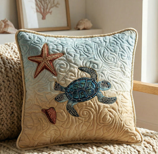 Coastal Charm Quilted Pillow Case NCU0PT9703