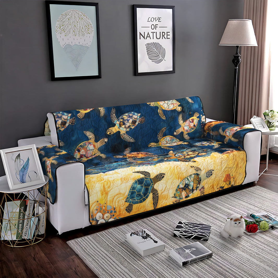 Sunflower Charm Quilted Sofa Cover NCU0LDH344