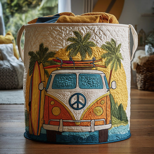 Coastal Freedom Quilted Laundry Basket NCU0PVL648
