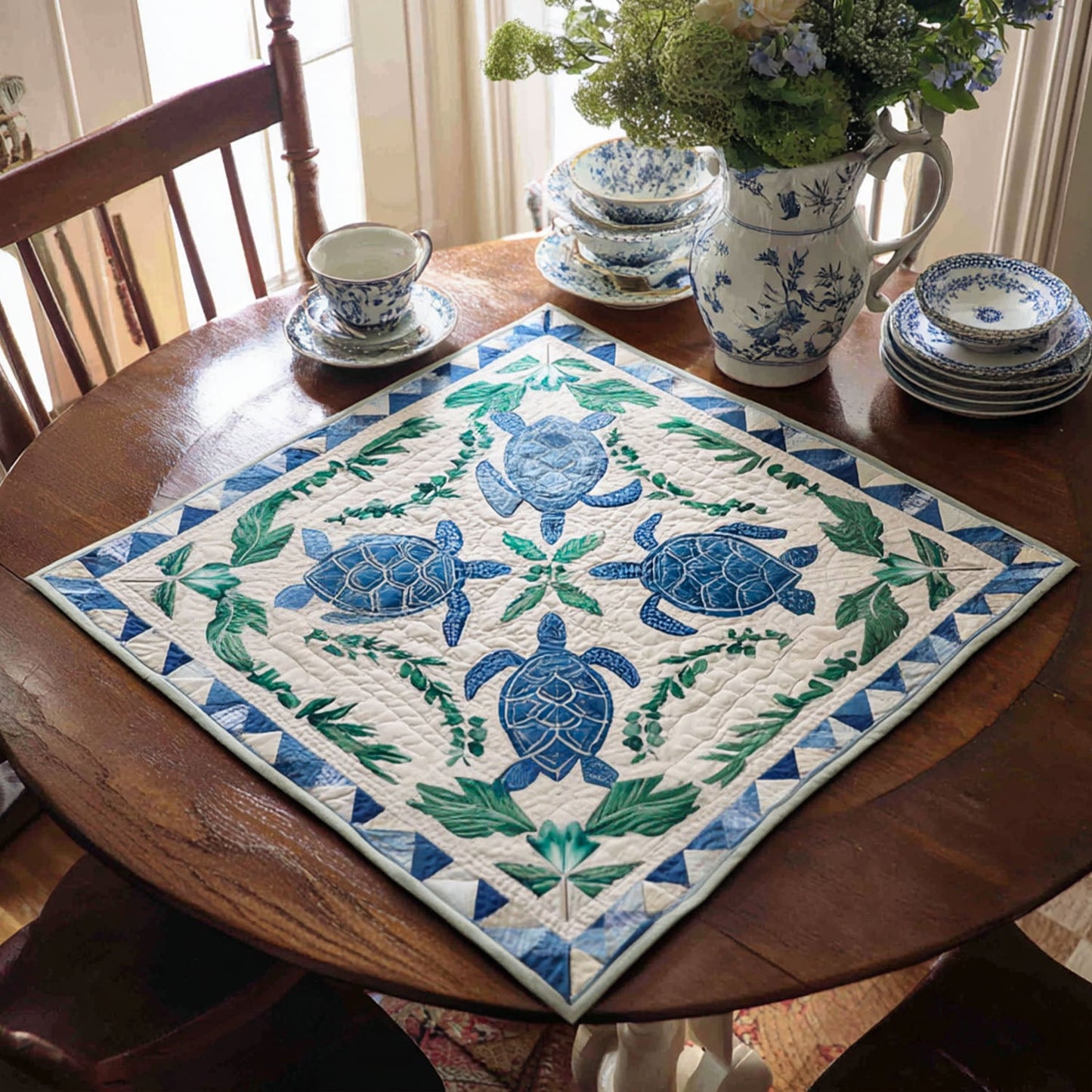 Coastal Glide Quilted Table Topper NCU0PTT824