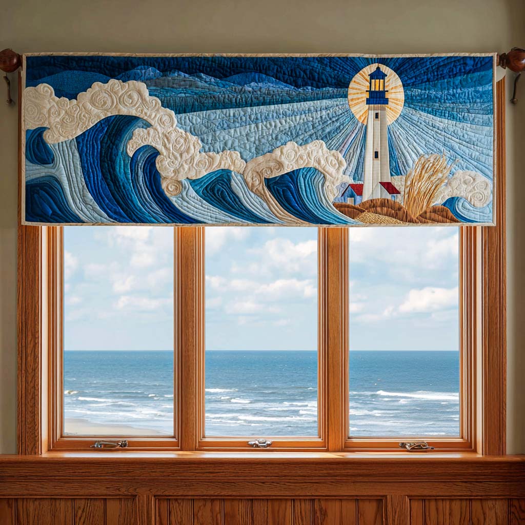 Coastal Light Quilted Valance NCU0NNT1585