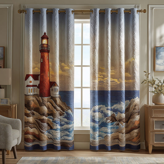 Coastal Morning Watch Quilted Curtains NCU0TH3884
