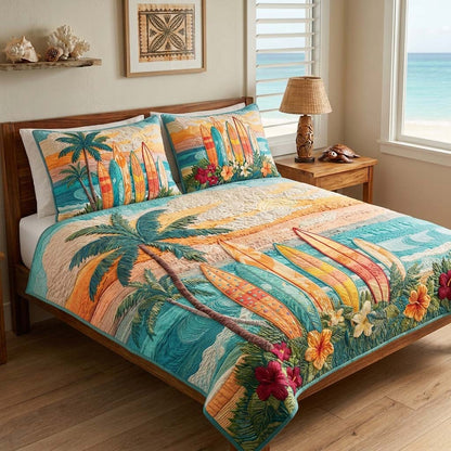Coastal Ride 3-Piece Quilted Bedding Set NCU0DQQ0851