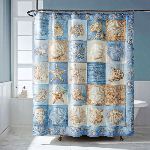 Coastal Shells Shower Curtain NCU0NTD1423