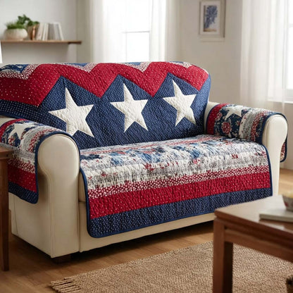 Coastal Spirit Quilted Sofa Cover NCU0HNH950