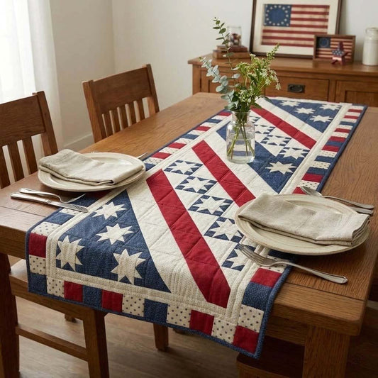 Colonial Banner Quilted Table Runner NCU0DQQ0653