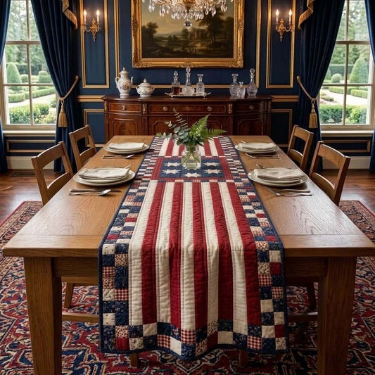 Colonial Crest Quilted Table Runner NCU0DQQ0657