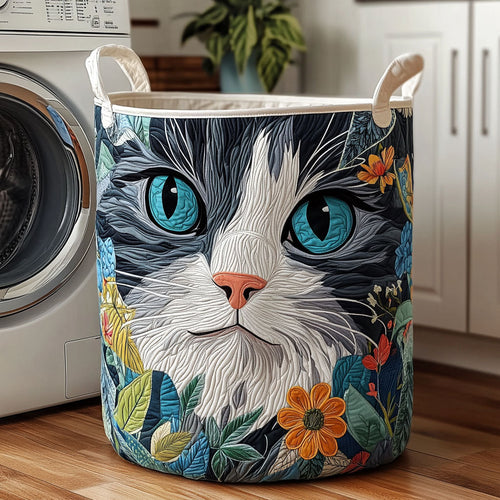 Color Cats Quilted Laundry Basket NCU0DDK2484