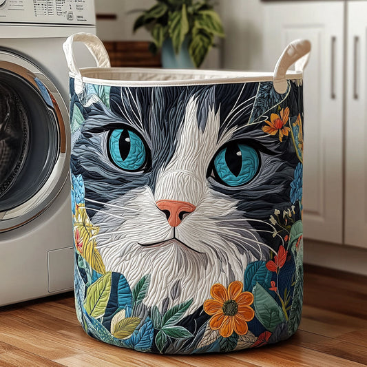 Color Cats Quilted Laundry Basket NCU0DDK2484