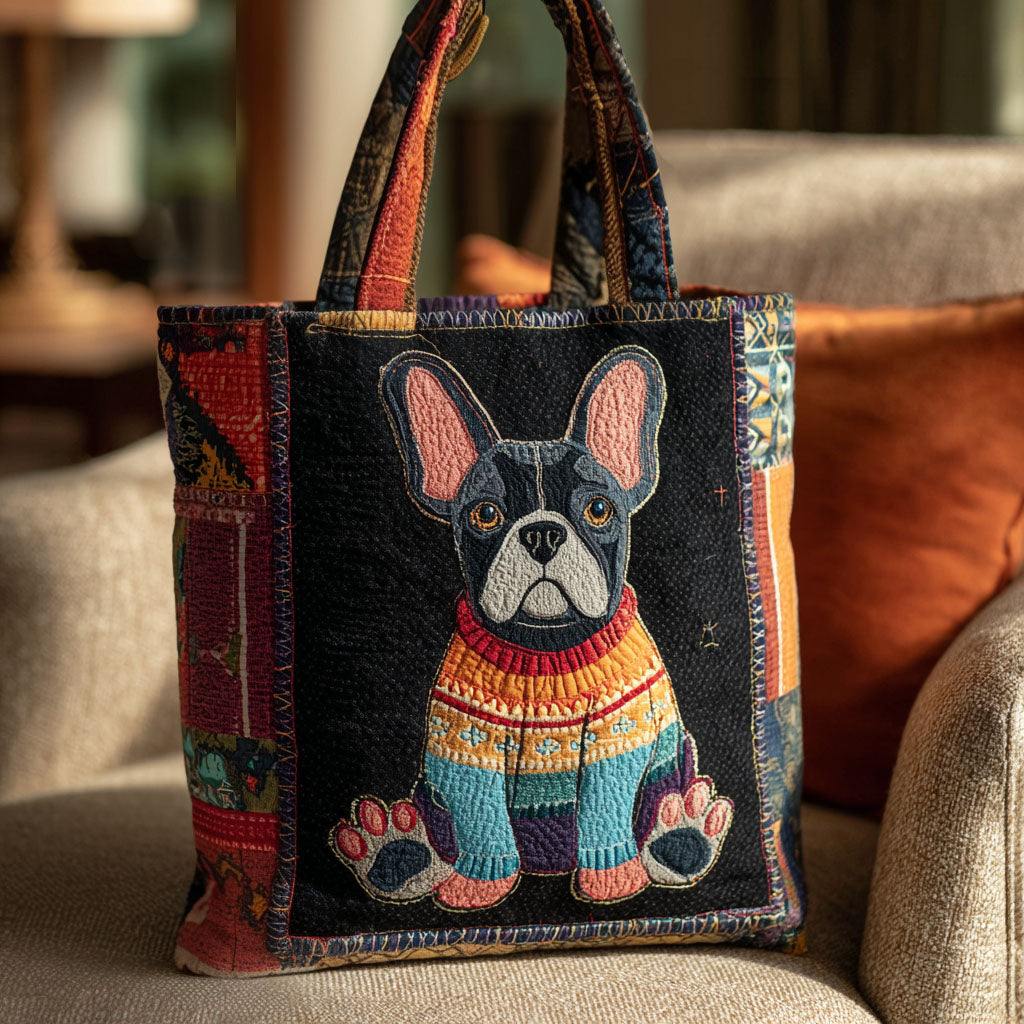 Color Pop Pup Quilted Tote Bag NCU0PTT2037