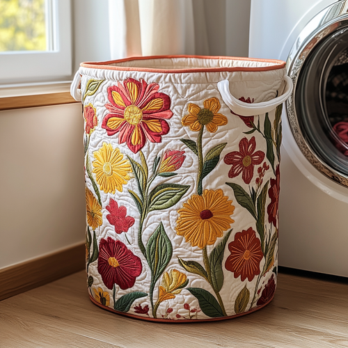 Color Whirl Quilted Laundry Basket NCU0DDK698