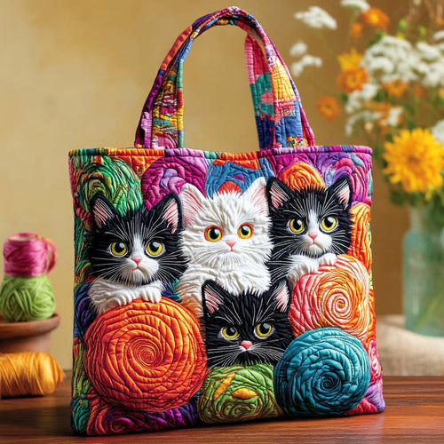 Color Whisker Quartet Quilted Tote Bag NCU0NXD621