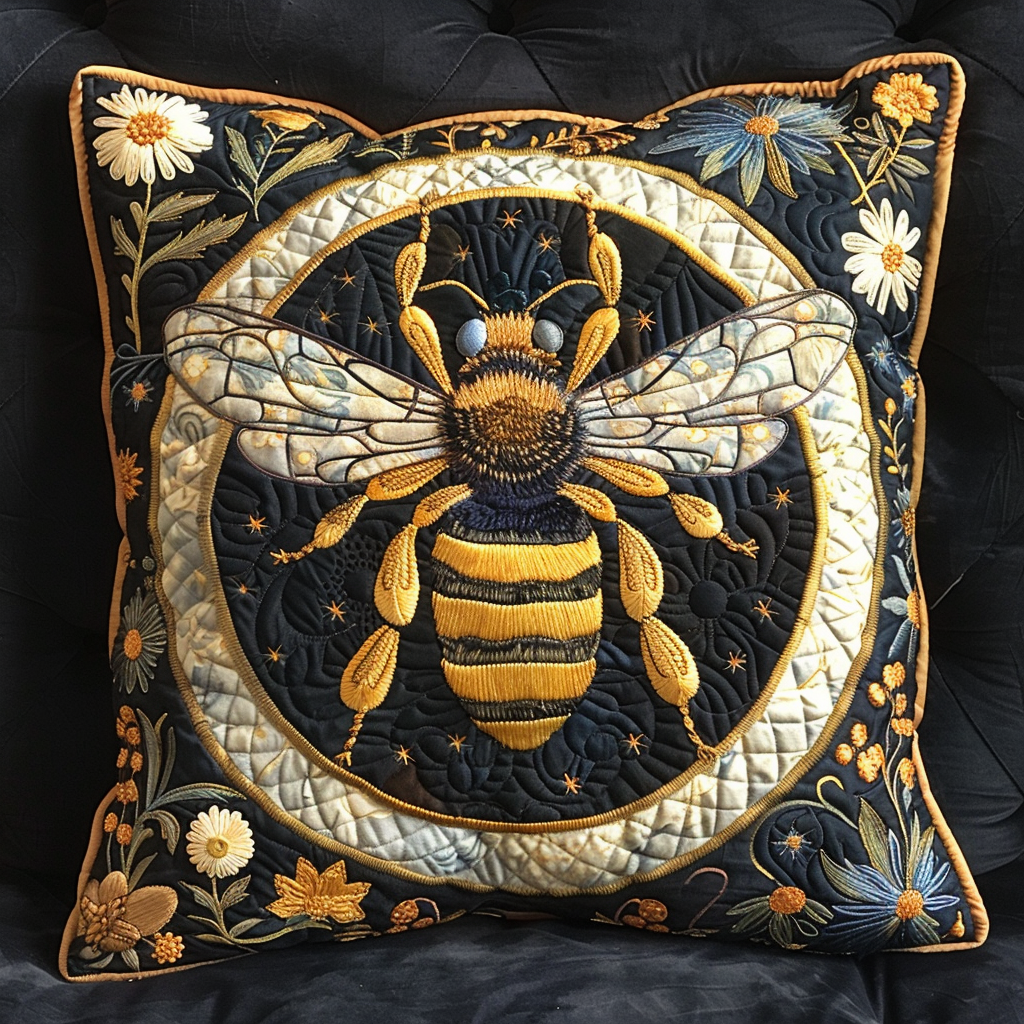 Colorful Hive Quilted Pillow Case NCU0NT947