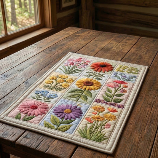 Colorful Botanica Quilted Place Mat NCU0PTT668