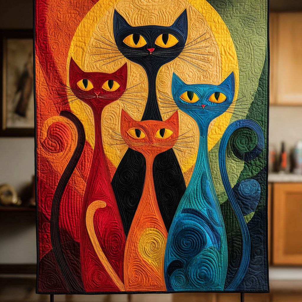 Colorful Clan Quilted Blanket NCU0PVL738