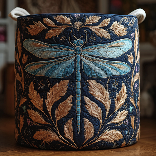 Dragonfly Quilted Laundry Basket NCU0QN051