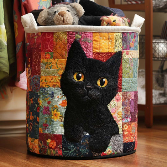 Colorful Peek Quilted Laundry Basket NCU0NNT1837