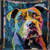 Colorful Pup Magic Quilted Blanket NCU0DV1833