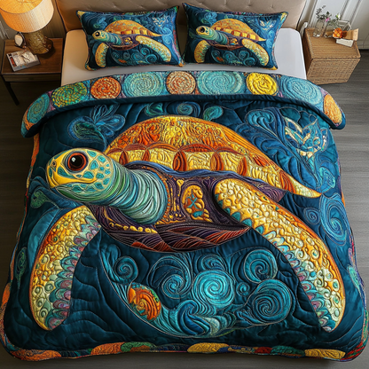 Colorful Turtles Duvet Cover Set NCU0DDK280