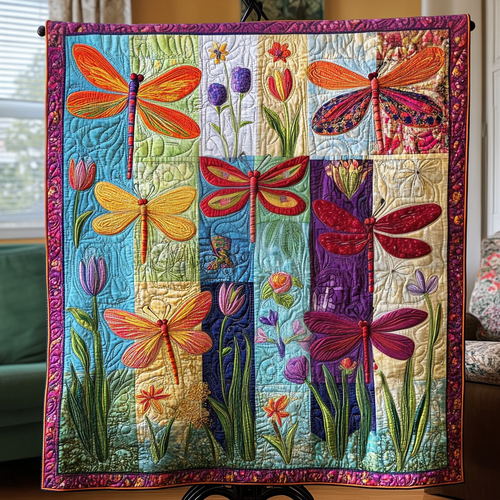 Colorful Wings Quilted Blanket NCU0NVH223