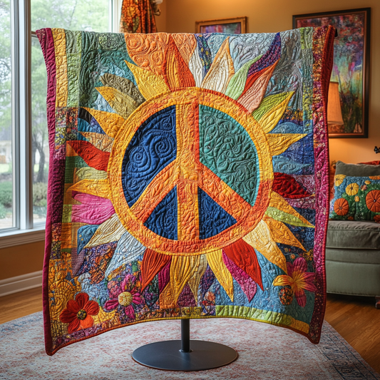 Colorful Zen Quilted Blanket NCU0NVH118