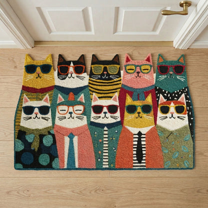 Cool Cats Custom Shape Doormat NCU0NNT3094