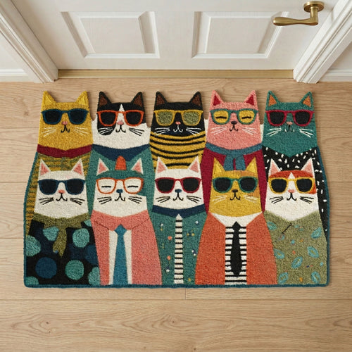 Cool Cats Custom Shape Doormat NCU0NNT3094