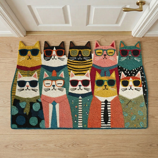 Cool Cats Custom Shape Doormat NCU0NNT3094