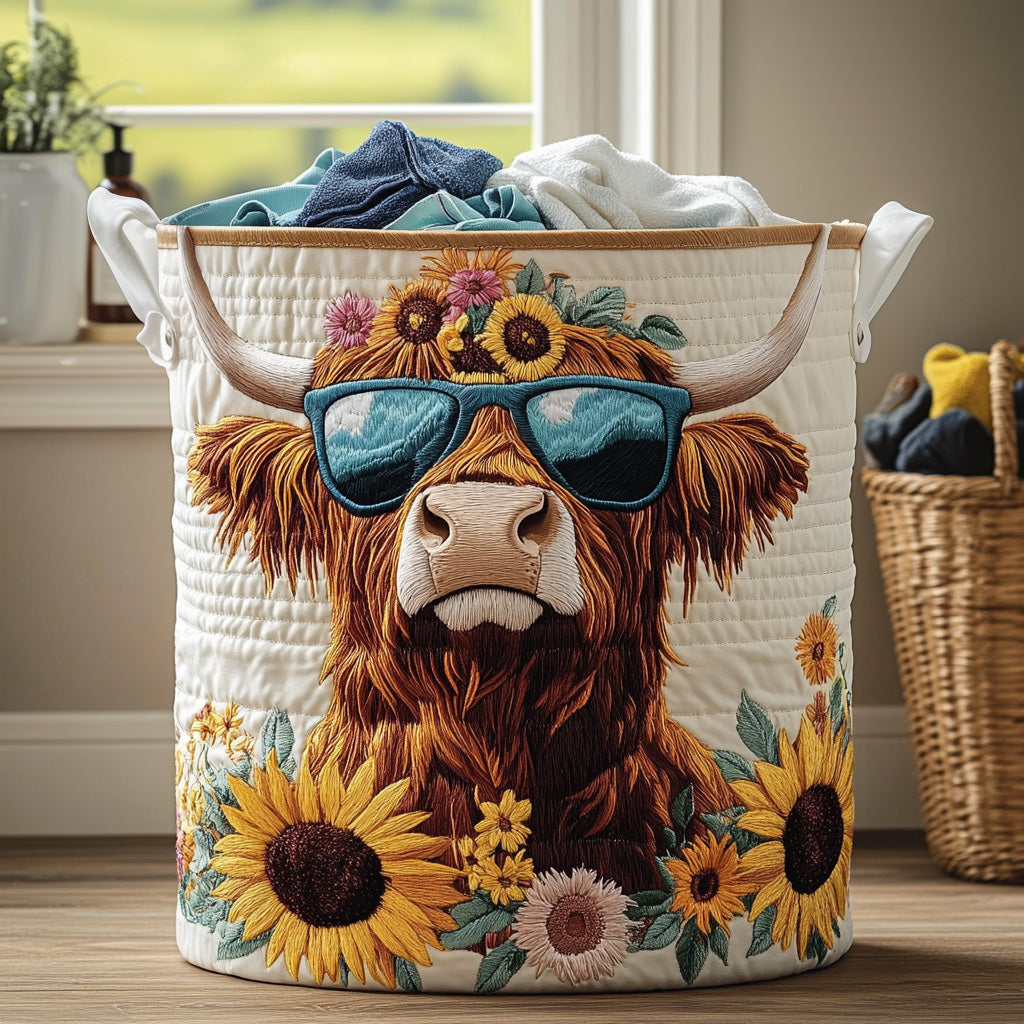 Cool Highland Quilted Laundry Basket NCU0PVL495