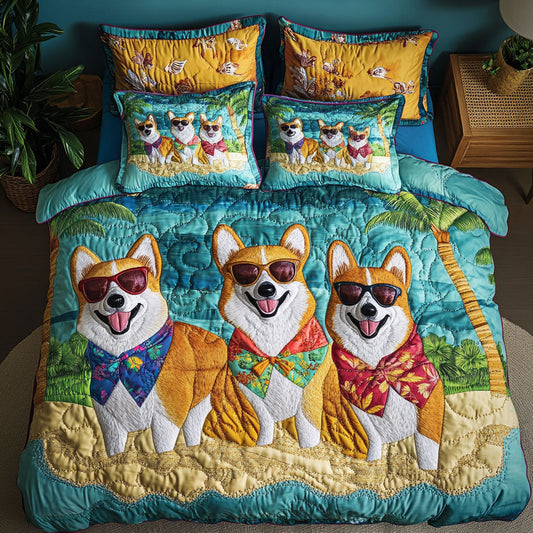 Cool Pup Crew 3-Piece Quilted Bedding Set NCU0NNT709