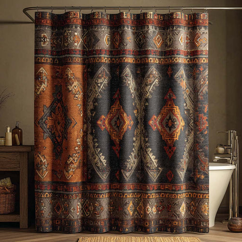 Copper Night Tribal Shower Curtain NCU0NXD1393