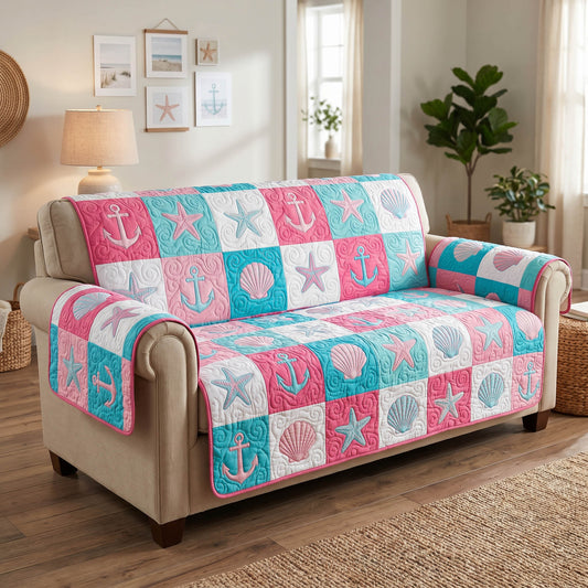 Coral Bay Quilted Sofa Cover NCU0NTD1880