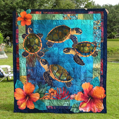 Coral Cove Quilted Blanket NCU0TL684