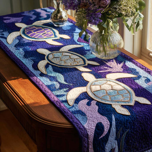 Coral Drift Quilted Table Runner NCU0NNT1740