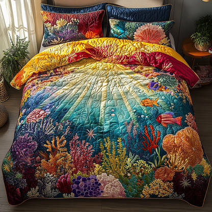 Coral Sunshine Duvet Cover Set NCU0DV227