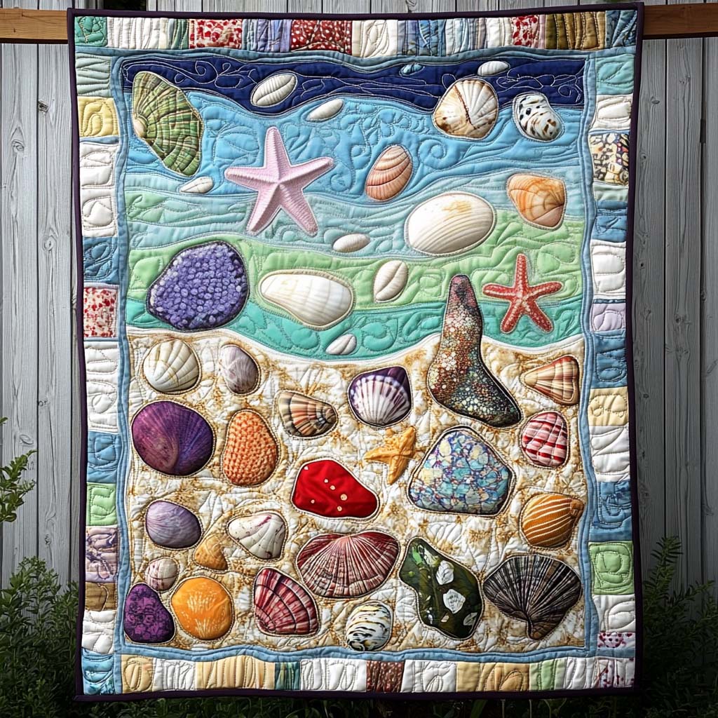 Coral Treasures Quilted Blanket NCU0NT714
