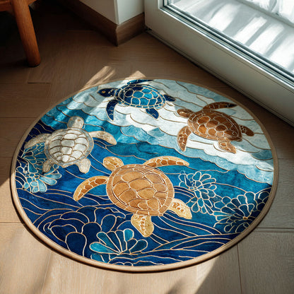 Coral Whisper Round Carpet NCU0PT9870