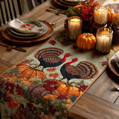 Cornucopia Charm Quilted Table Runner NCU0PTT1479