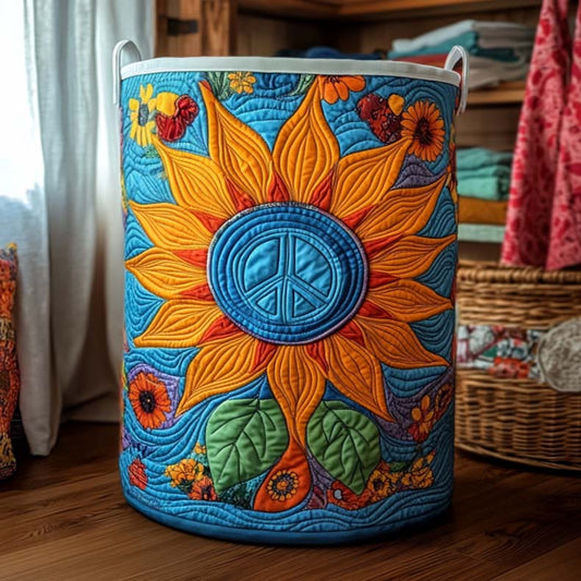 Cosmic Bloom Quilted Laundry Basket NCU0NXD187