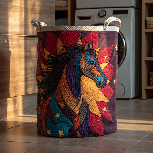 Cosmic Flame Quilted Laundry Basket NCU0NXD419