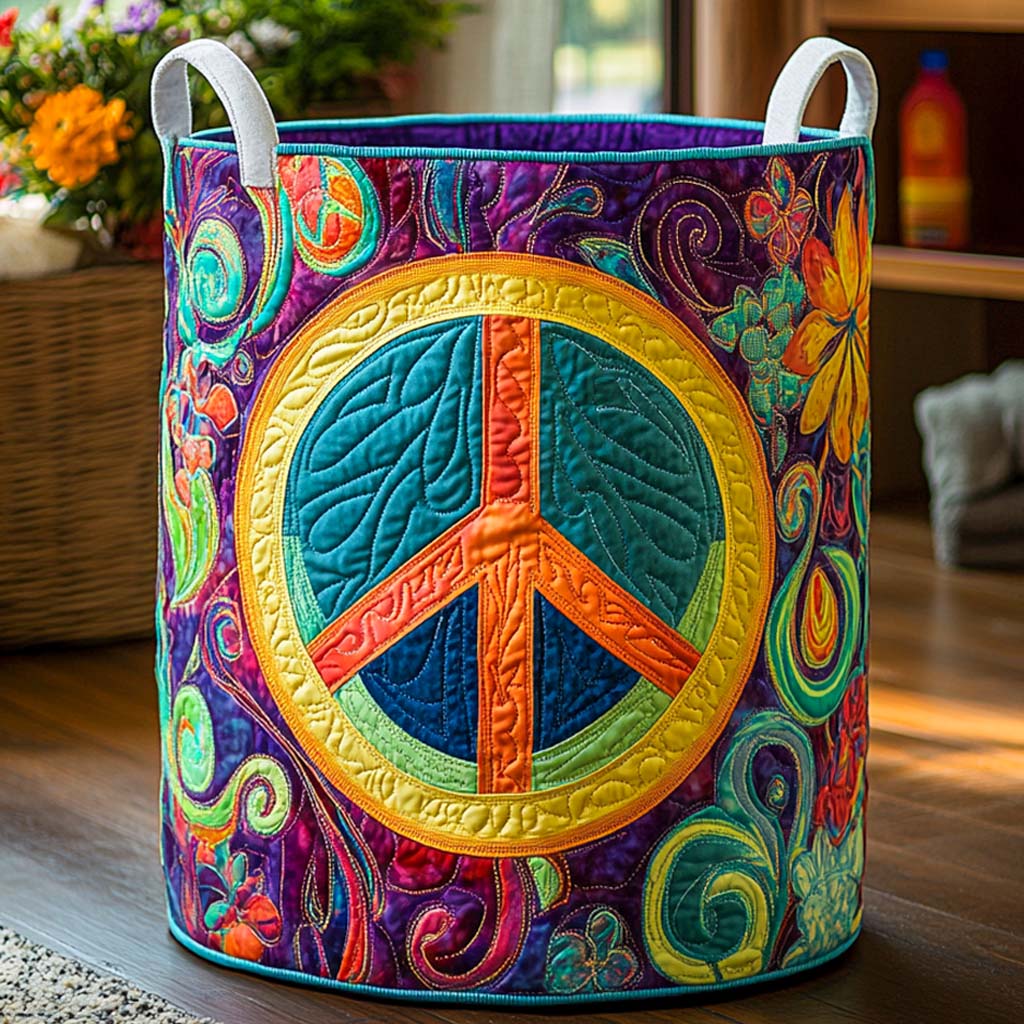 Cosmic Harmony Quilted Laundry Basket NCU0NXD754