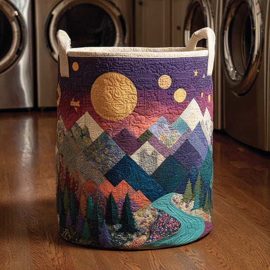 Cosmic Sun Quilted Laundry Basket NCU0HNH103