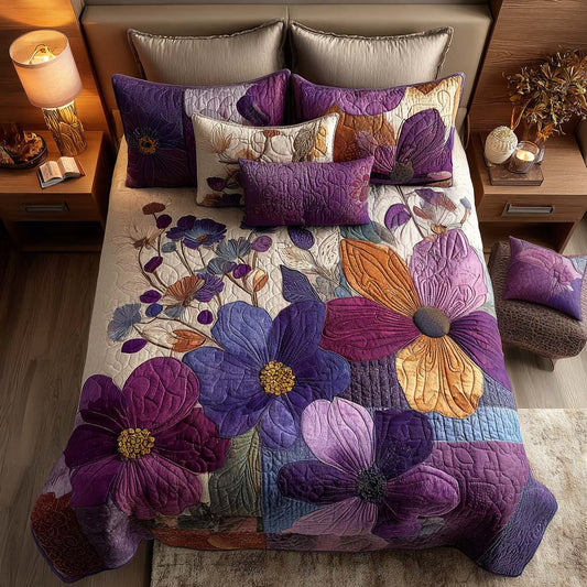 Cottage Blossom 3-Piece Quilted Bedding Set NCU0DQQ0268