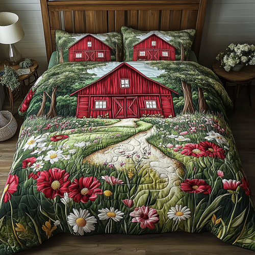 Cottage Dreams 3-Piece Quilted Bedding Set NCU0NVH718