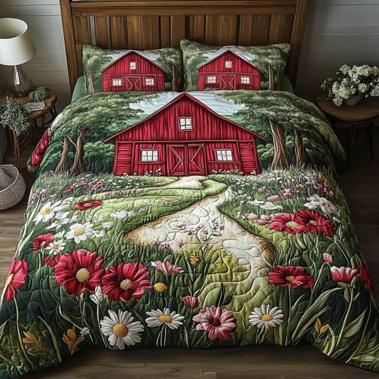 Cottage Dreams 3-Piece Quilted Bedding Set NCU0NVH718