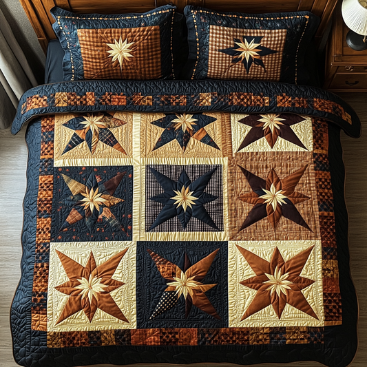 Cottage Nights 3-Piece Quilted Bedding Set NCU0DDK486