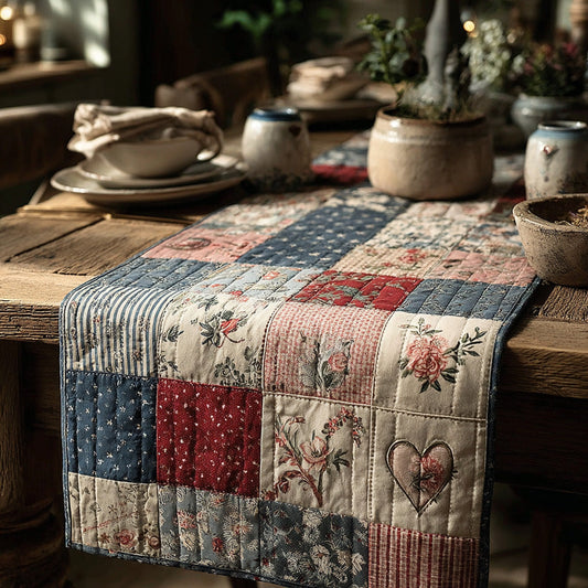 Cottage Patch Quilted Table Runner NCU0LDH319