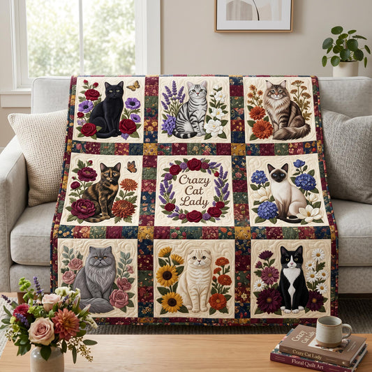 Cottage Whiskers Quilted Blanket NCU0NTD1923