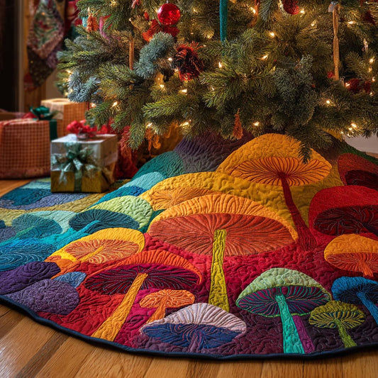 Cottagecore Bloo Christmas Quilted Tree Skirt NCU0NNT2378
